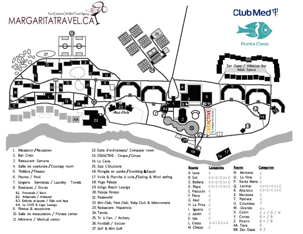 Map ClubMedPuntaCana 